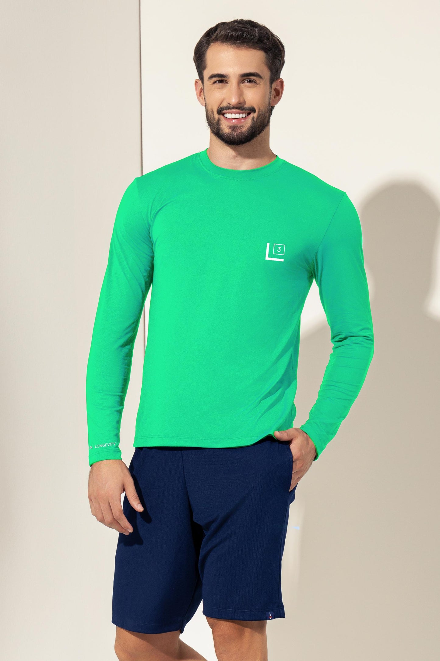 Men's Long Sleeve Performance Wear UV 50